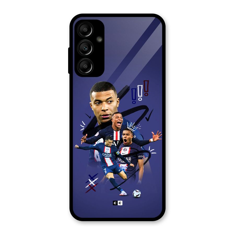 Socccer Star Qatar Glass Back Case for Galaxy A14 5G