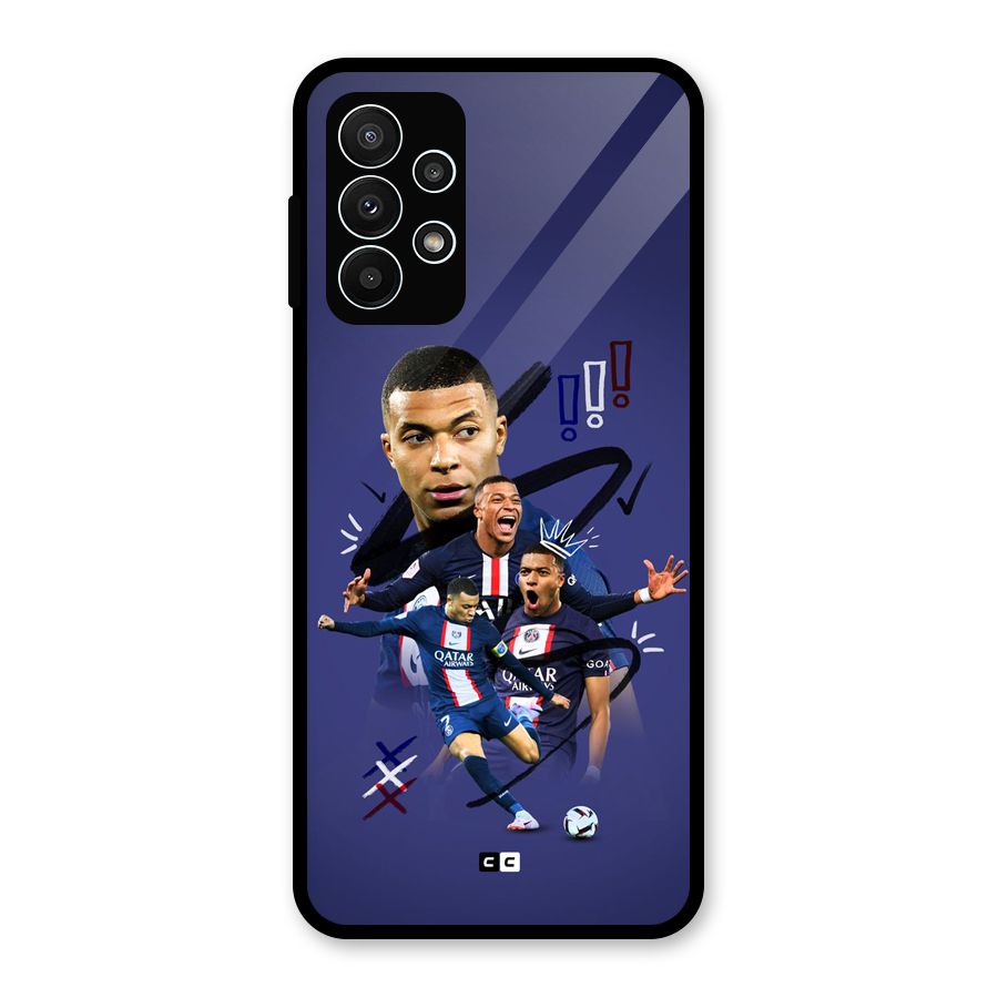 Socccer Star Qatar Glass Back Case for Galaxy A23
