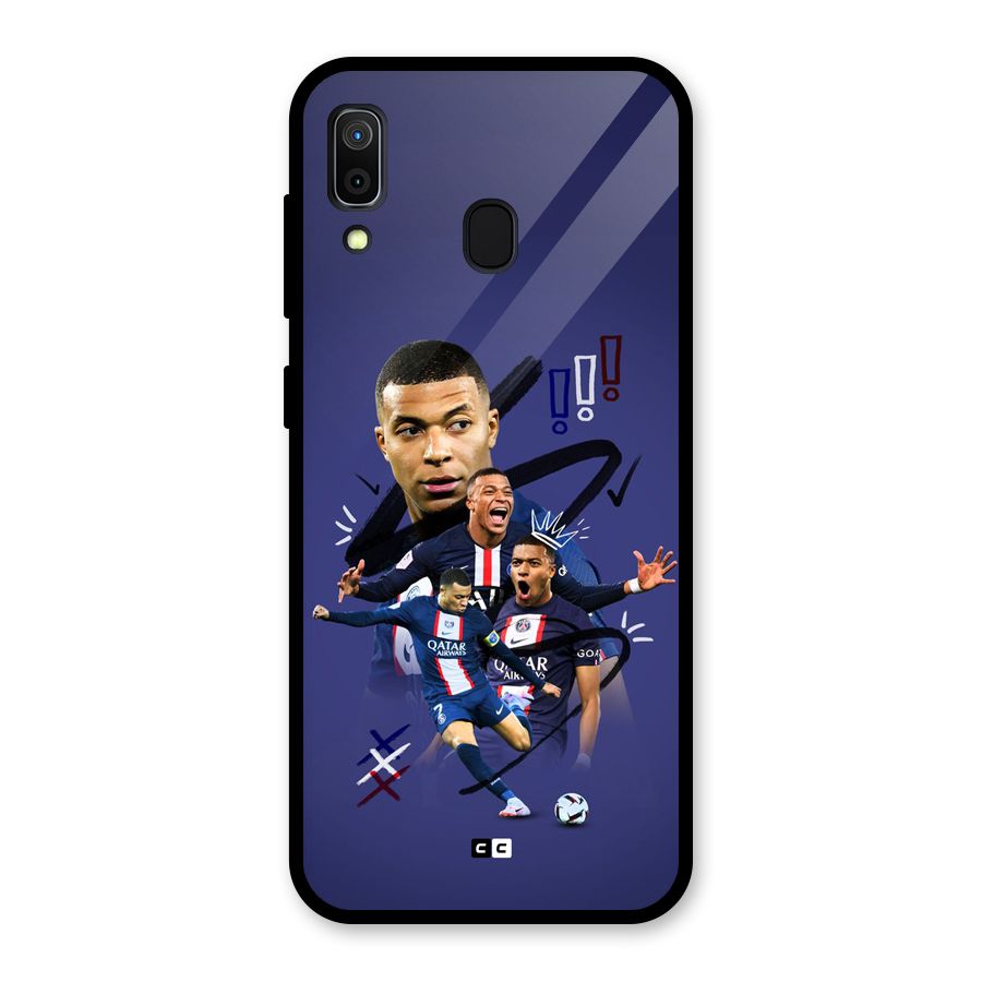 Socccer Star Qatar Glass Back Case for Galaxy A30
