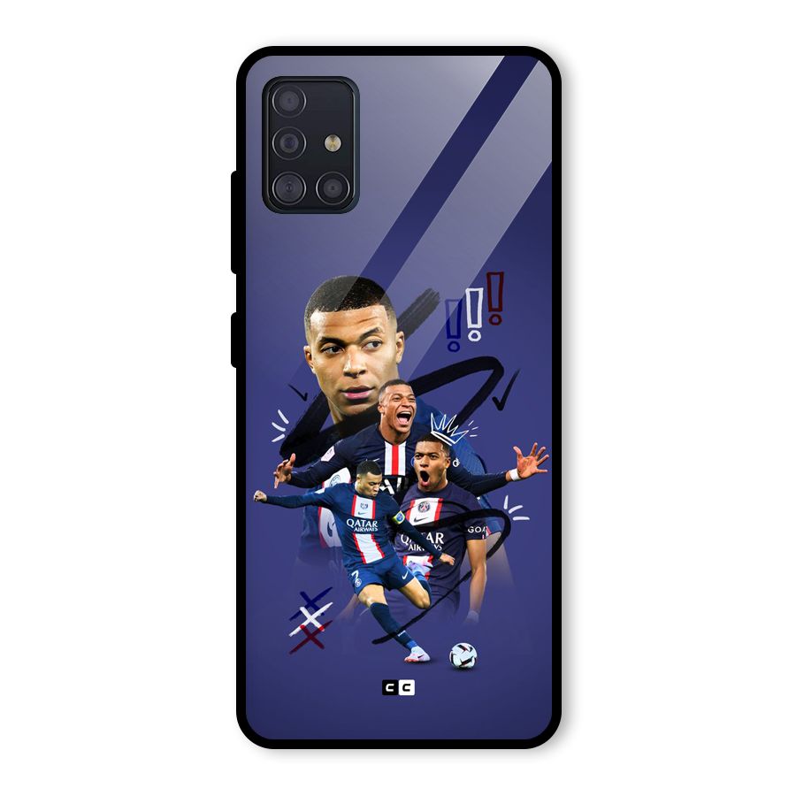 Socccer Star Qatar Glass Back Case for Galaxy A51