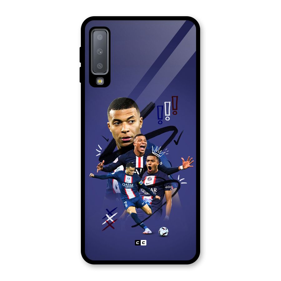 Socccer Star Qatar Glass Back Case for Galaxy A7 (2018)