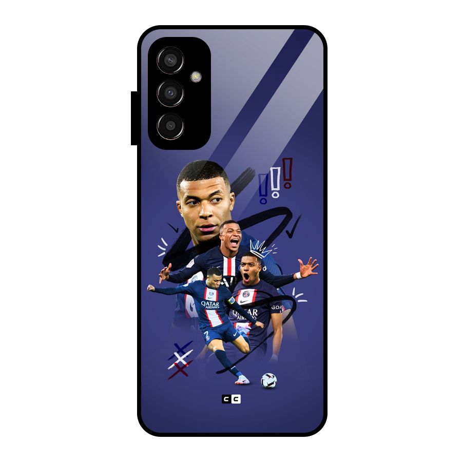 Socccer Star Qatar Glass Back Case for Galaxy F13