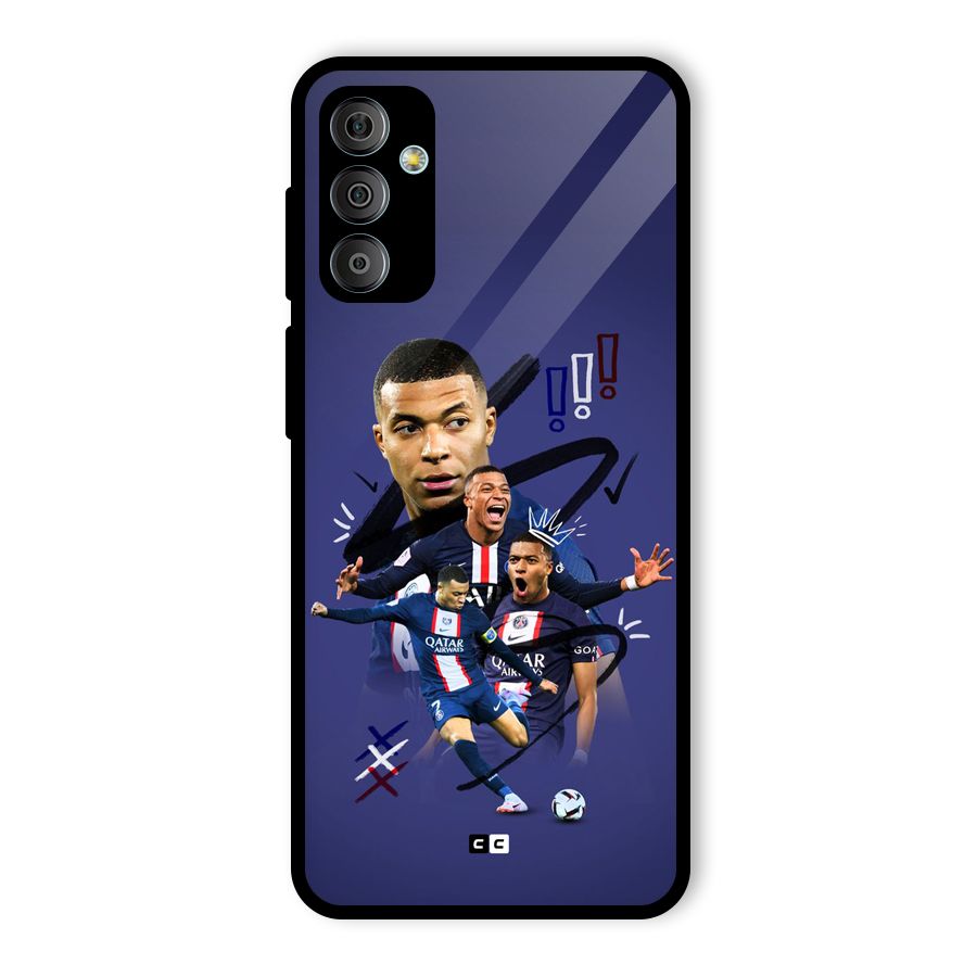 Socccer Star Qatar Glass Back Case for Galaxy F23
