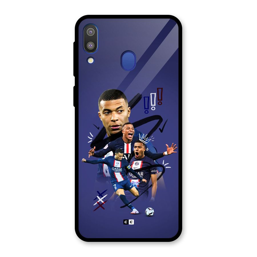 Socccer Star Qatar Glass Back Case for Galaxy M20