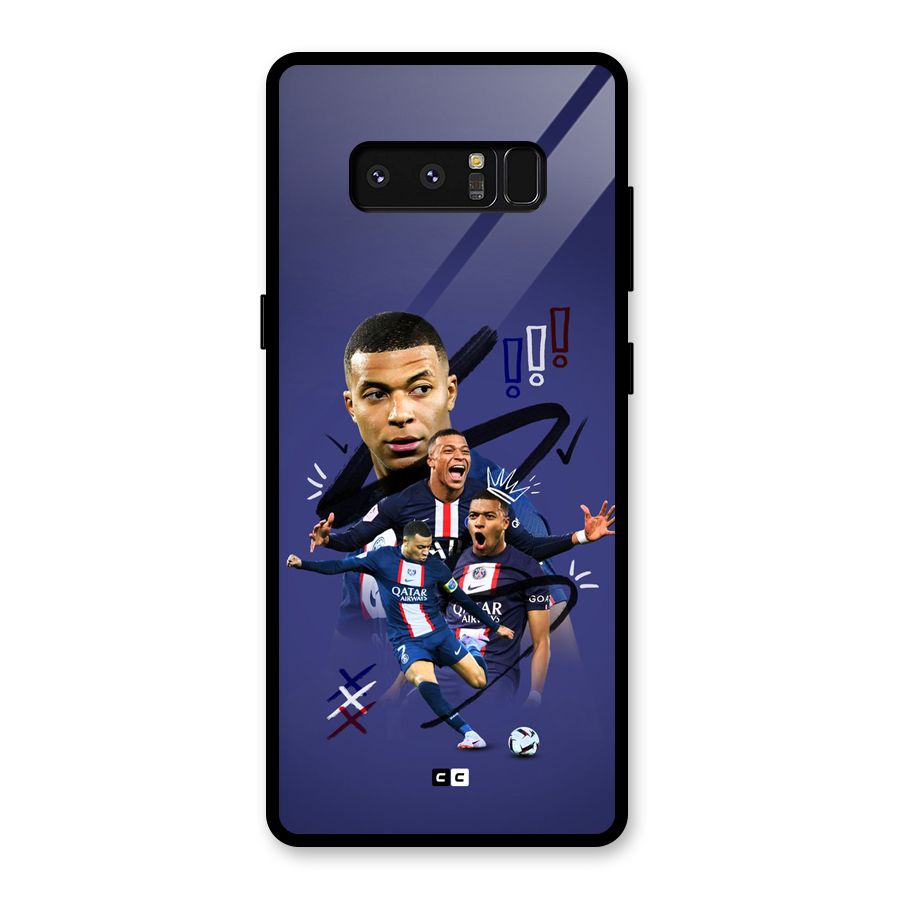 Socccer Star Qatar Glass Back Case for Galaxy Note 8