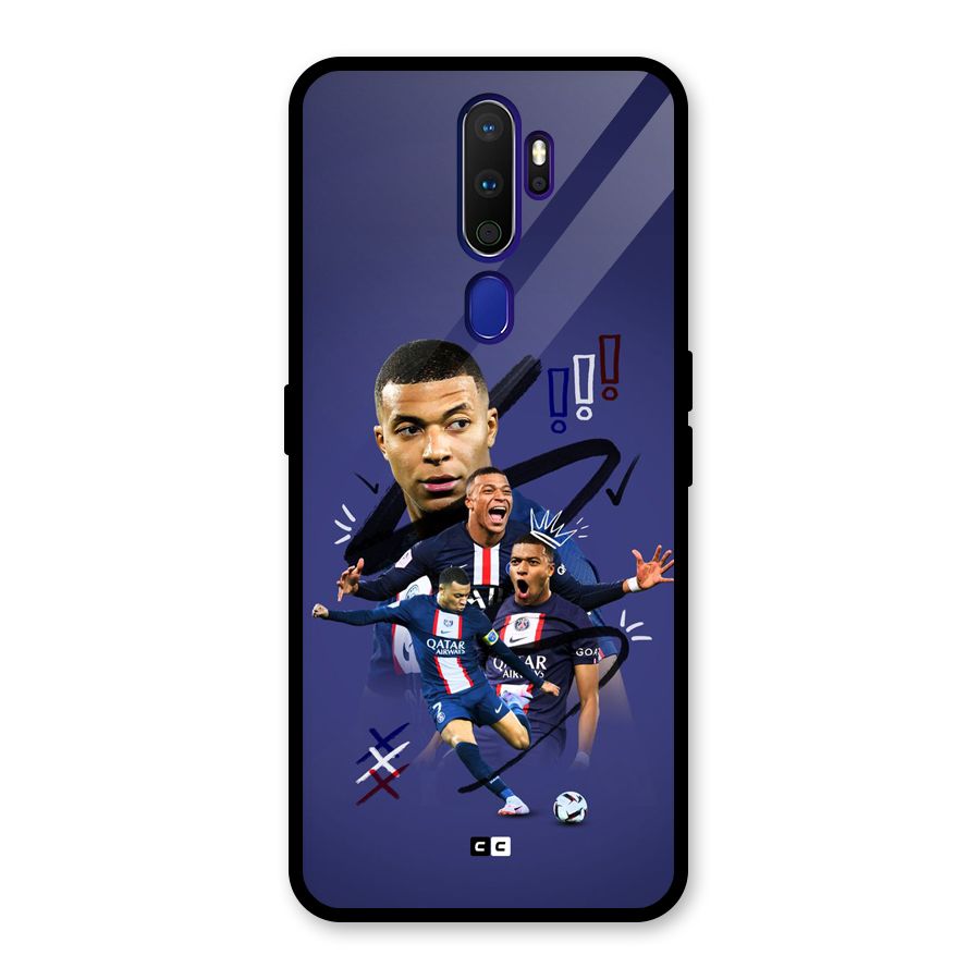 Socccer Star Qatar Glass Back Case for Oppo A9 (2020)