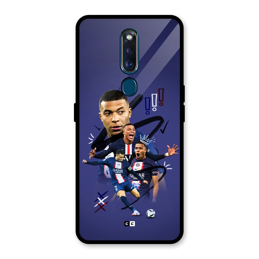 Socccer Star Qatar Glass Back Case for Oppo F11 Pro