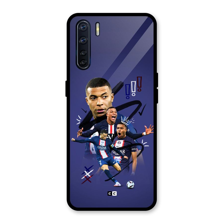 Socccer Star Qatar Glass Back Case for Oppo F15