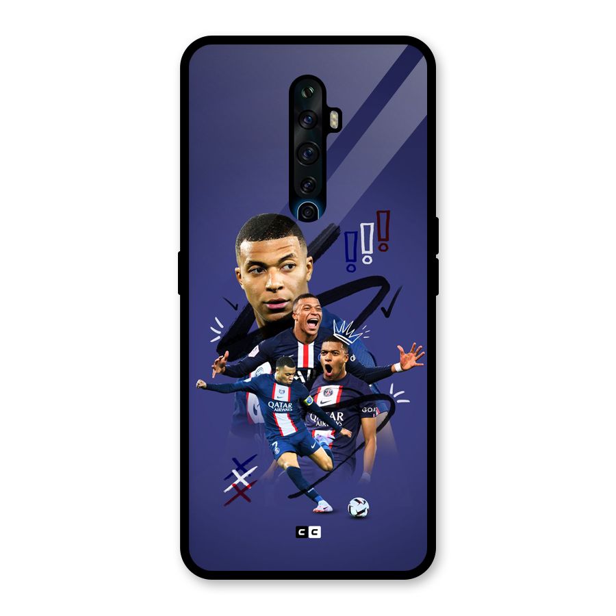 Socccer Star Qatar Glass Back Case for Oppo Reno2 Z