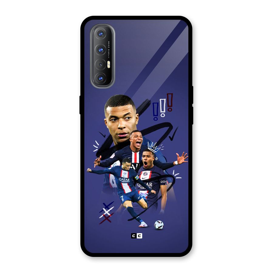 Socccer Star Qatar Glass Back Case for Oppo Reno3 Pro