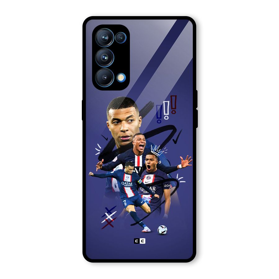 Socccer Star Qatar Glass Back Case for Oppo Reno5 Pro 5G