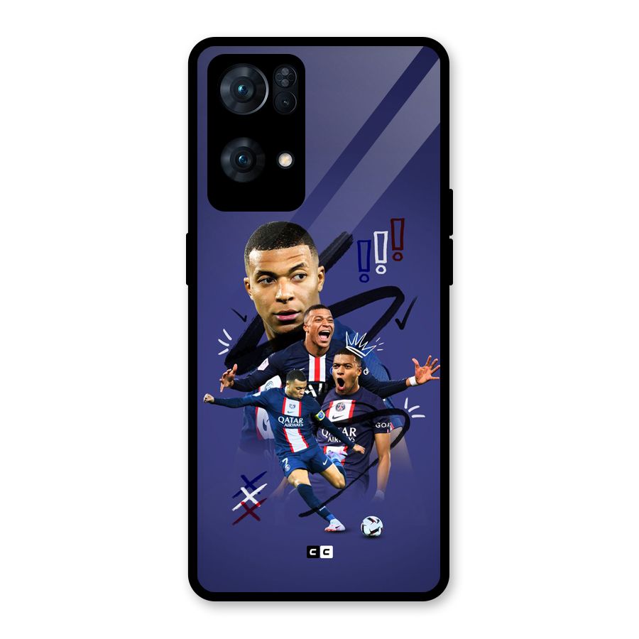 Socccer Star Qatar Glass Back Case for Oppo Reno7 Pro 5G