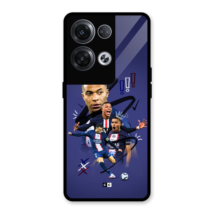 Socccer Star Qatar Glass Back Case for Oppo Reno8 Pro 5G