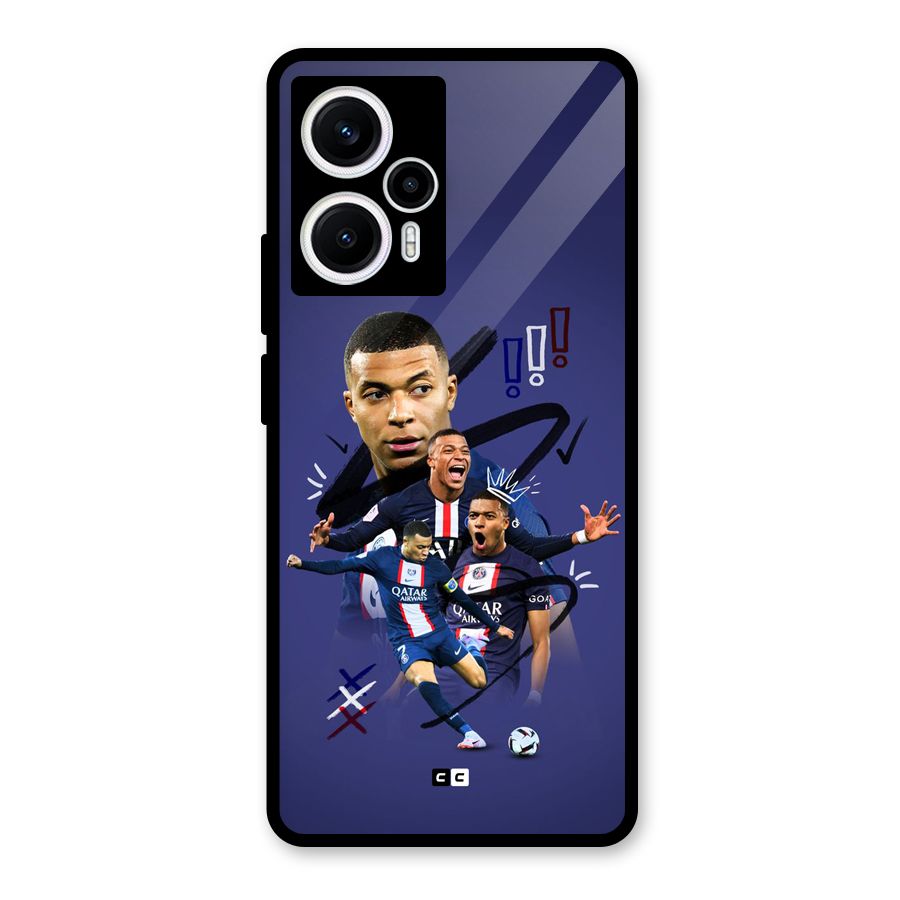 Socccer Star Qatar Glass Back Case for Poco F5