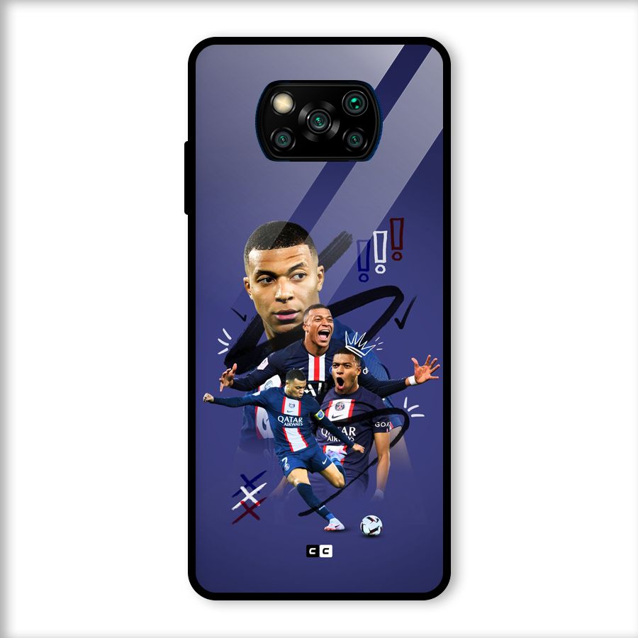 Socccer Star Qatar Glass Back Case for Poco X3