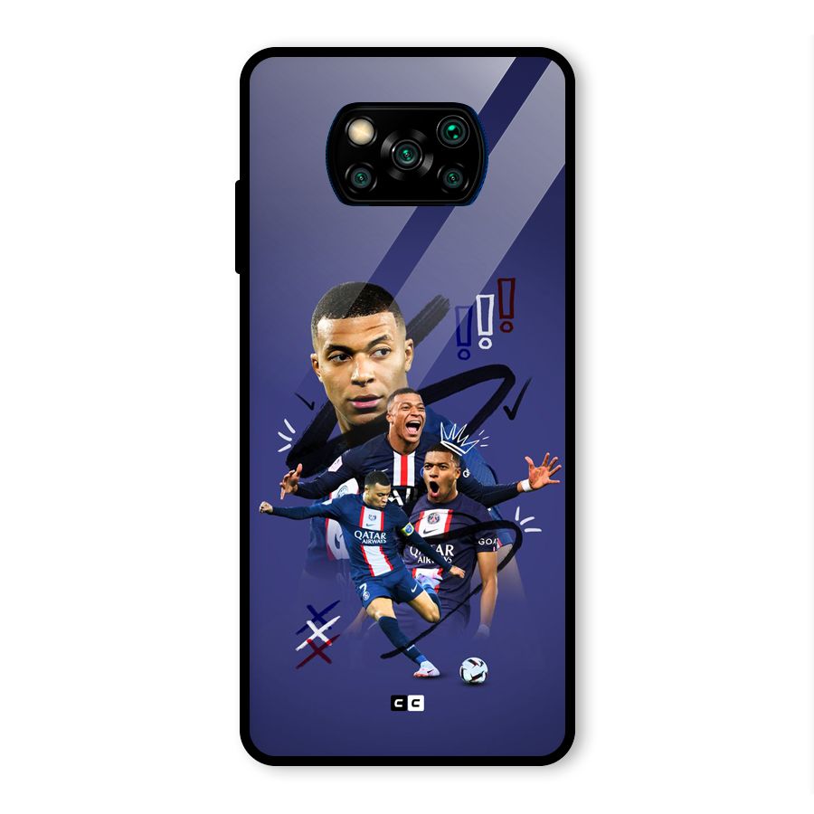 Socccer Star Qatar Glass Back Case for Poco X3 Pro