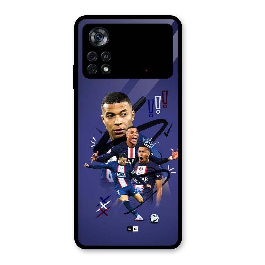 Socccer Star Qatar Glass Back Case for Poco X4 Pro 5G