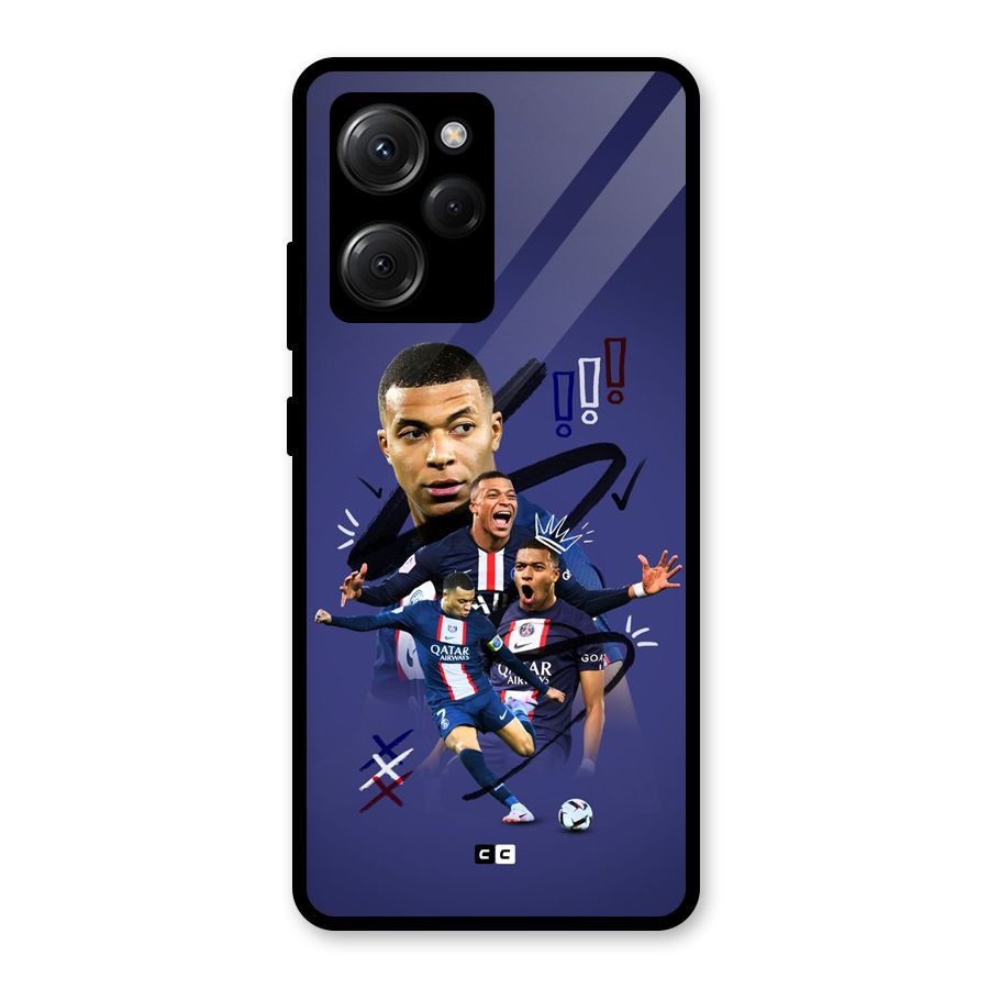 Socccer Star Qatar Glass Back Case for Poco X5 Pro
