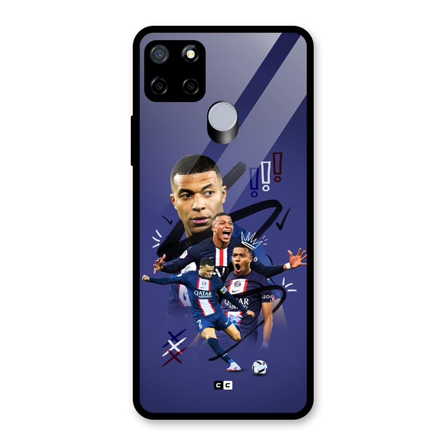 Socccer Star Qatar Glass Back Case for Realme Narzo 20