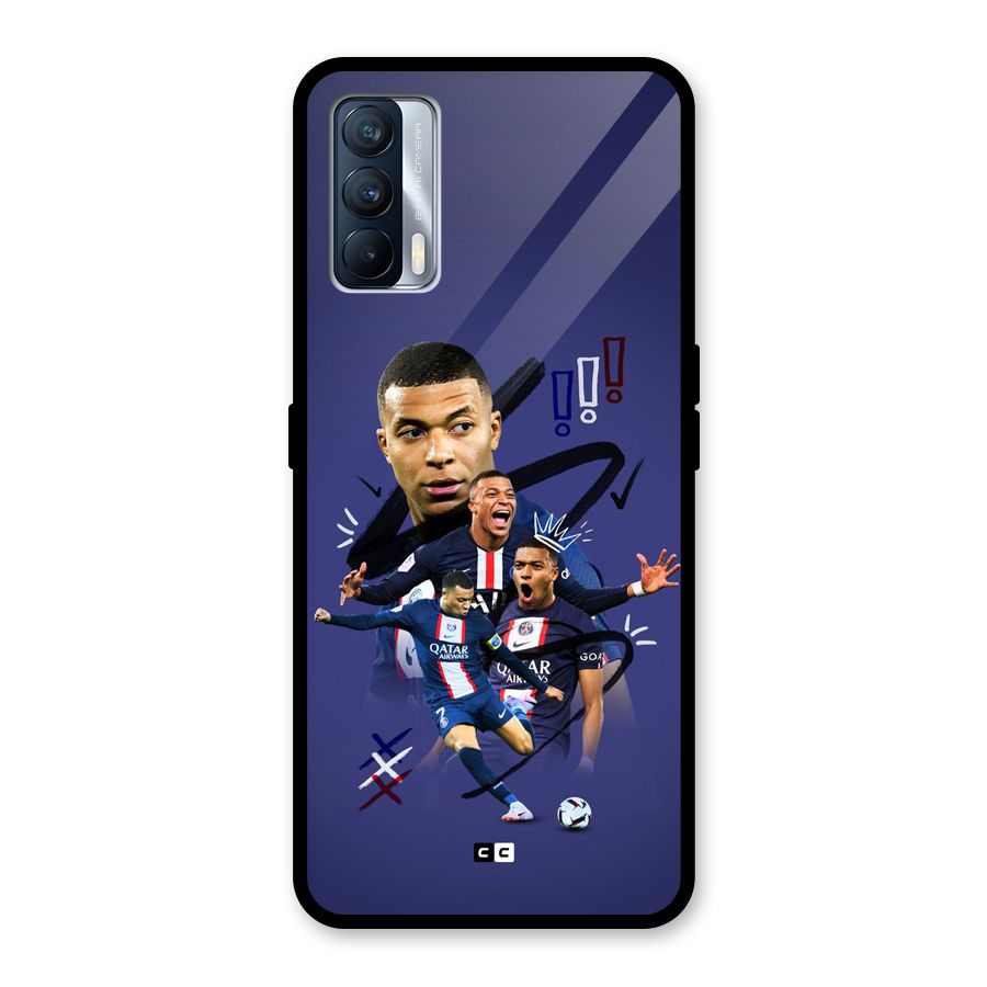 Socccer Star Qatar Glass Back Case for Realme X7