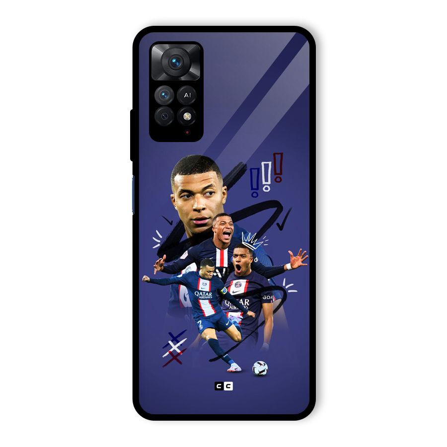 Socccer Star Qatar Glass Back Case for Redmi Note 11 Pro