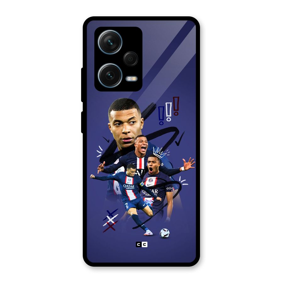 Socccer Star Qatar Glass Back Case for Redmi Note 12 Pro Plus 5G
