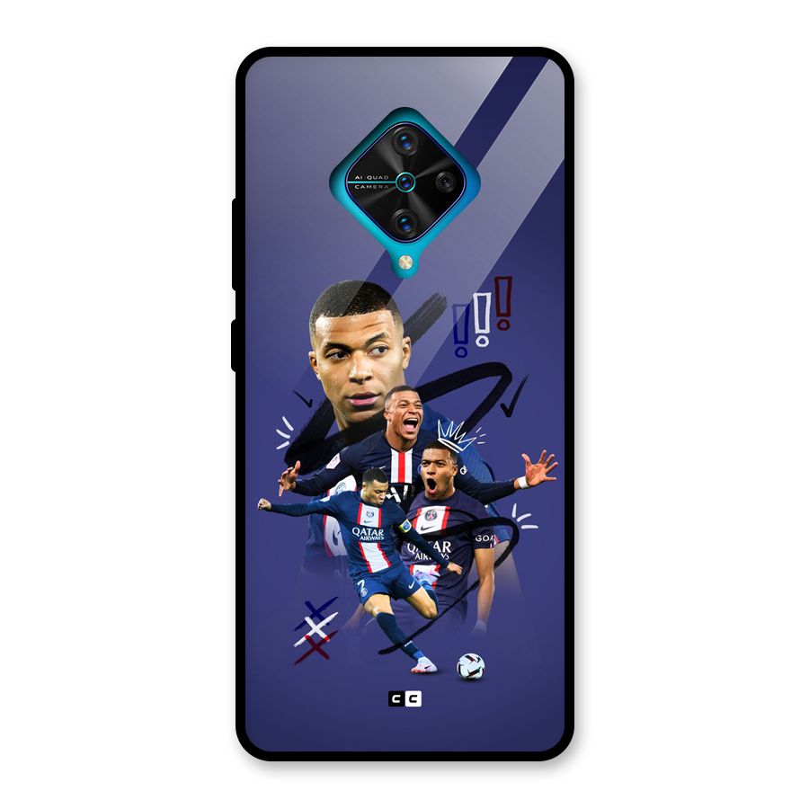 Socccer Star Qatar Glass Back Case for Vivo S1 Pro