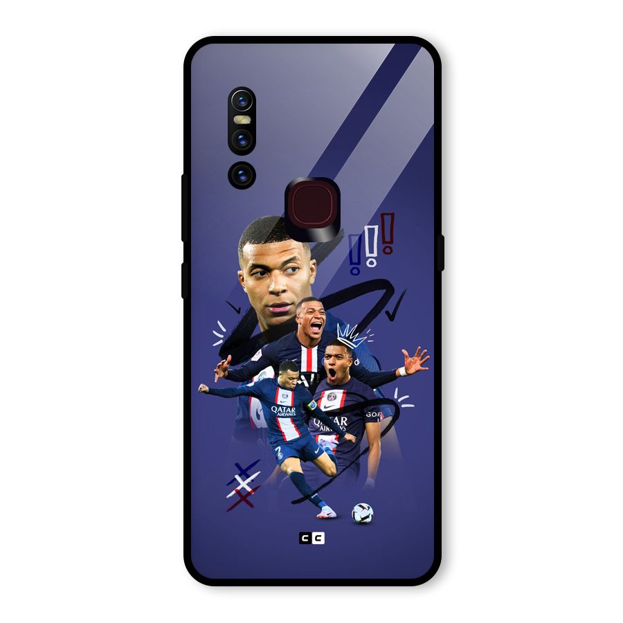 Socccer Star Qatar Glass Back Case for Vivo V15