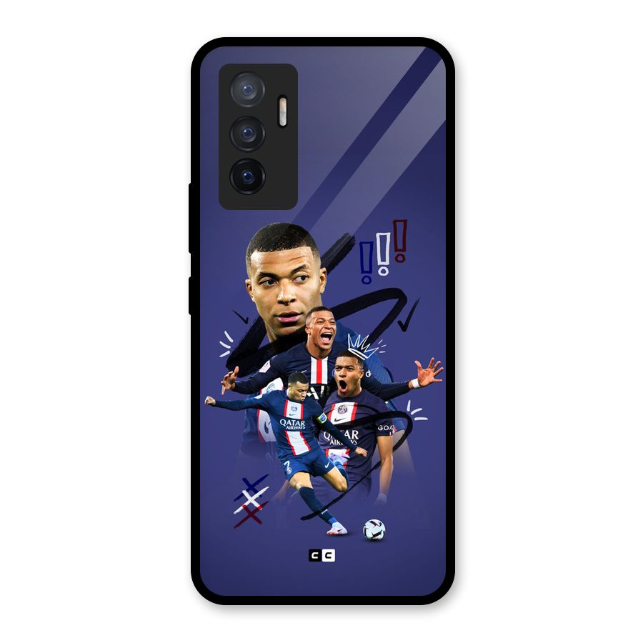 Socccer Star Qatar Glass Back Case for Vivo V23e