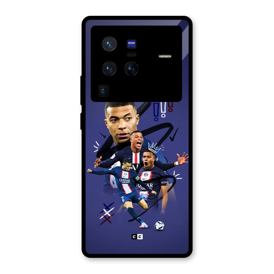 Socccer Star Qatar Glass Back Case for Vivo X80 Pro