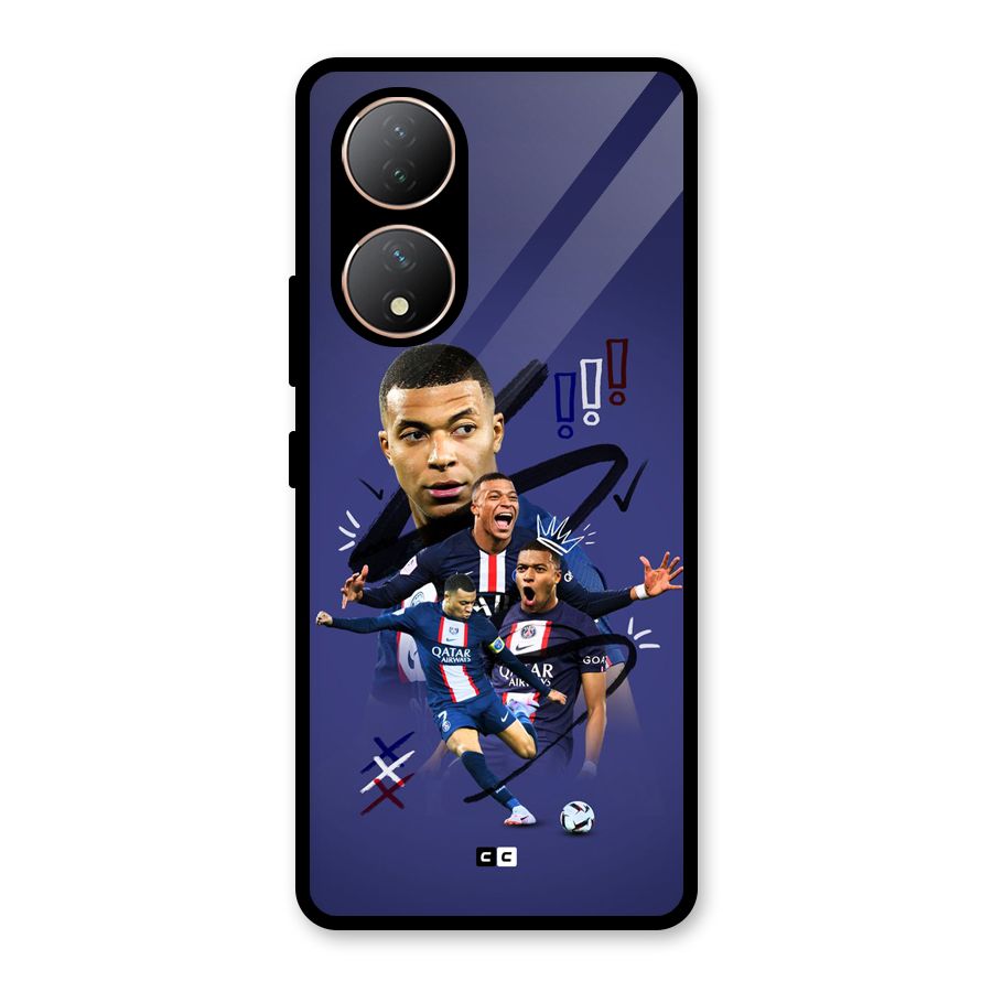 Socccer Star Qatar Glass Back Case for Vivo Y100A