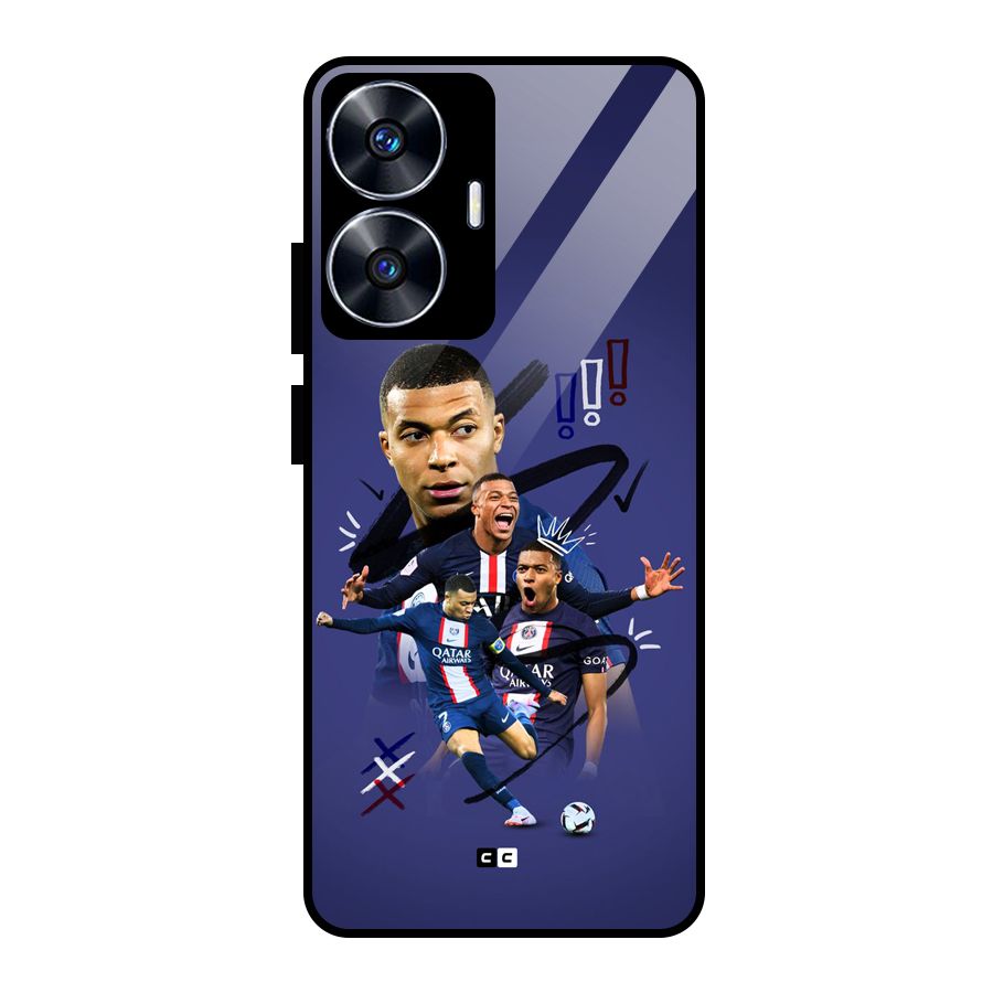 Socccer Star Qatar Glass Back Case for realme C55