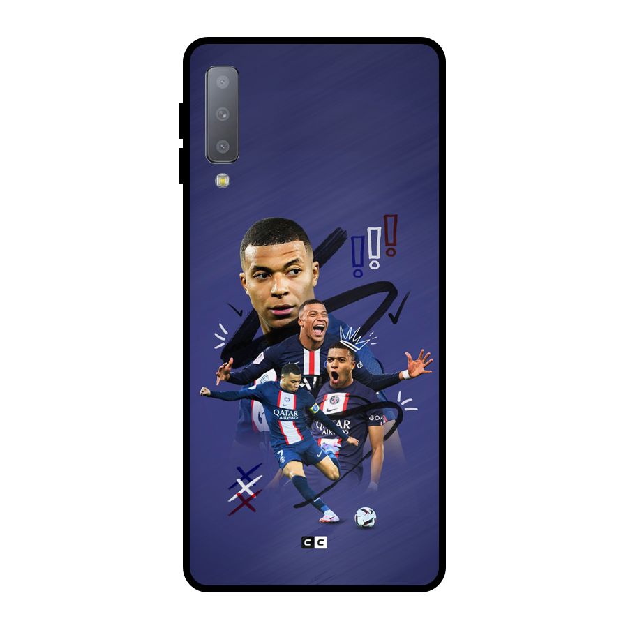 Socccer Star Qatar Metal Back Case for Galaxy A7 (2018)