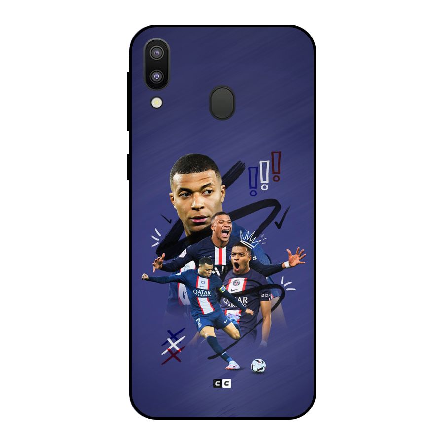 Socccer Star Qatar Metal Back Case for Galaxy M20