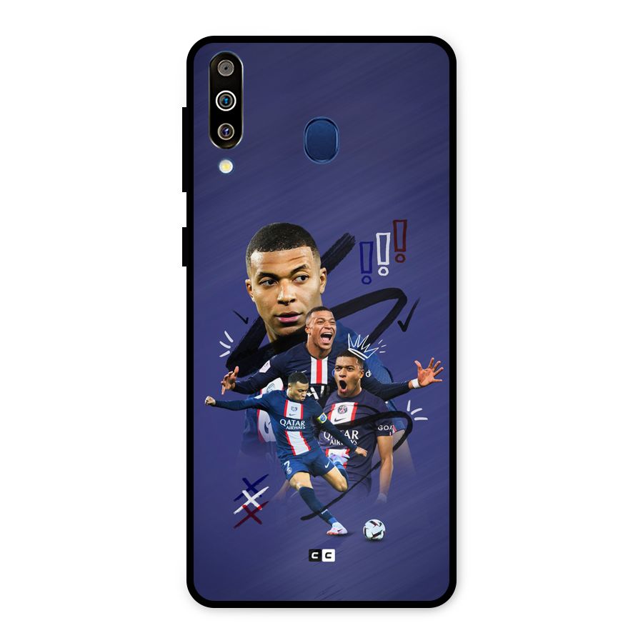 Socccer Star Qatar Metal Back Case for Galaxy M30