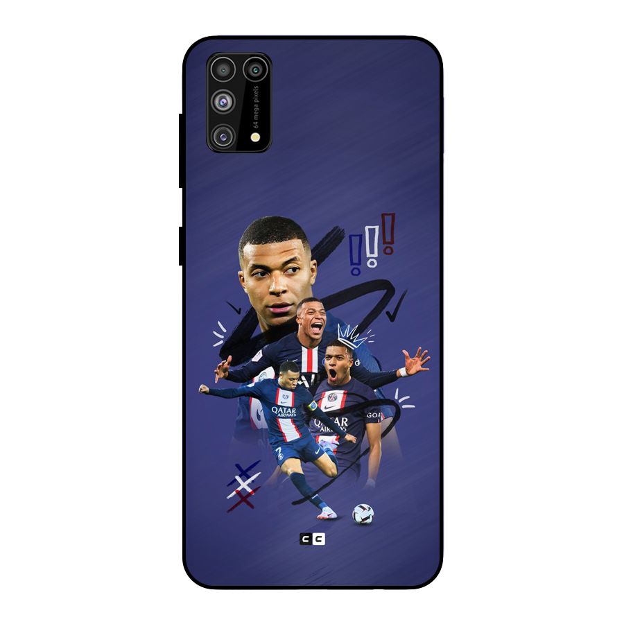 Socccer Star Qatar Metal Back Case for Galaxy M31