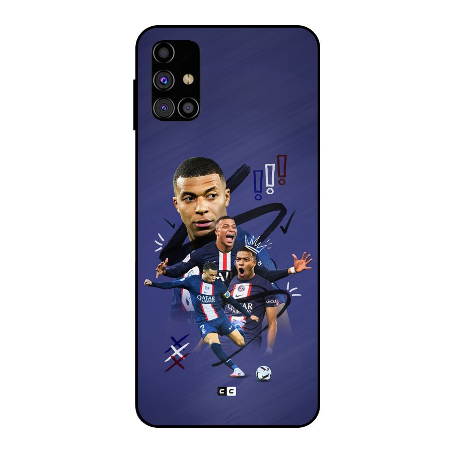 Socccer Star Qatar Metal Back Case for Galaxy M31s