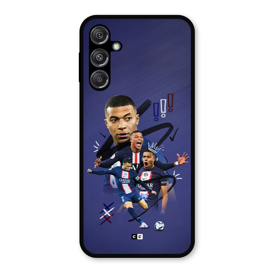 Socccer Star Qatar Metal Back Case for Galaxy M34 5G
