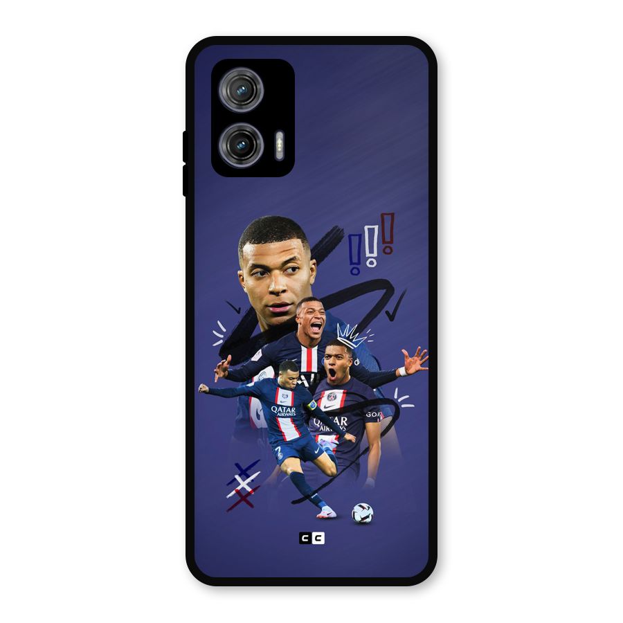 Socccer Star Qatar Metal Back Case for Moto G73