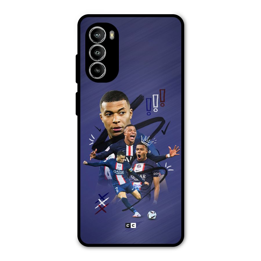 Socccer Star Qatar Metal Back Case for Moto G82