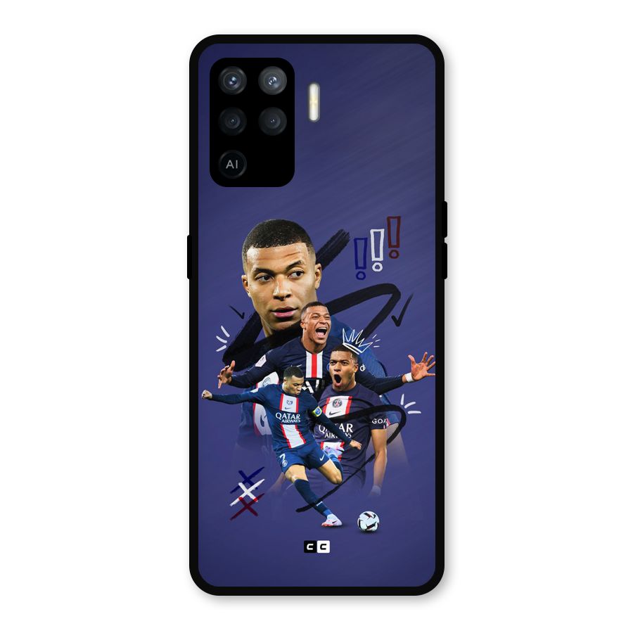 Socccer Star Qatar Metal Back Case for Oppo F19 Pro