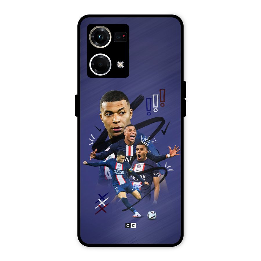 Socccer Star Qatar Metal Back Case for Oppo F21 Pro 4G