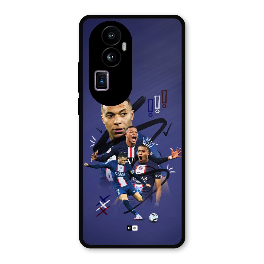 Socccer Star Qatar Metal Back Case for Oppo Reno10 Pro Plus