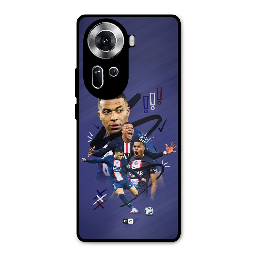 Socccer Star Qatar Metal Back Case for Oppo Reno11 5G
