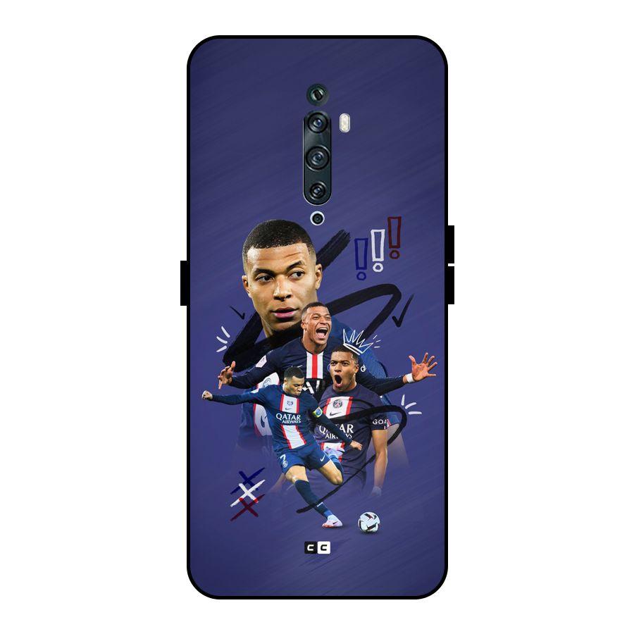Socccer Star Qatar Metal Back Case for Oppo Reno2 Z