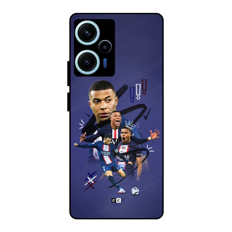 Socccer Star Qatar Metal Back Case for Poco F5