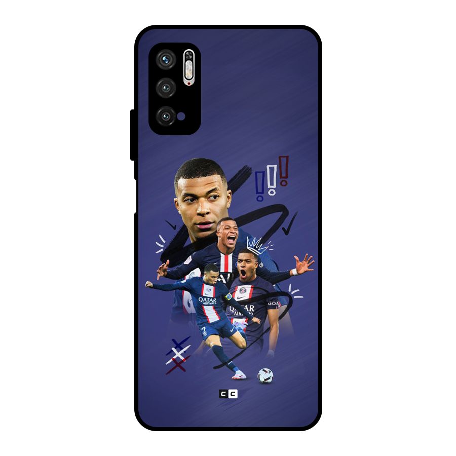 Socccer Star Qatar Metal Back Case for Poco M3 Pro 5G