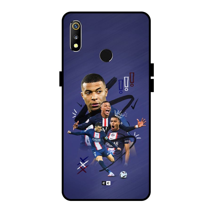 Socccer Star Qatar Metal Back Case for Realme 3i