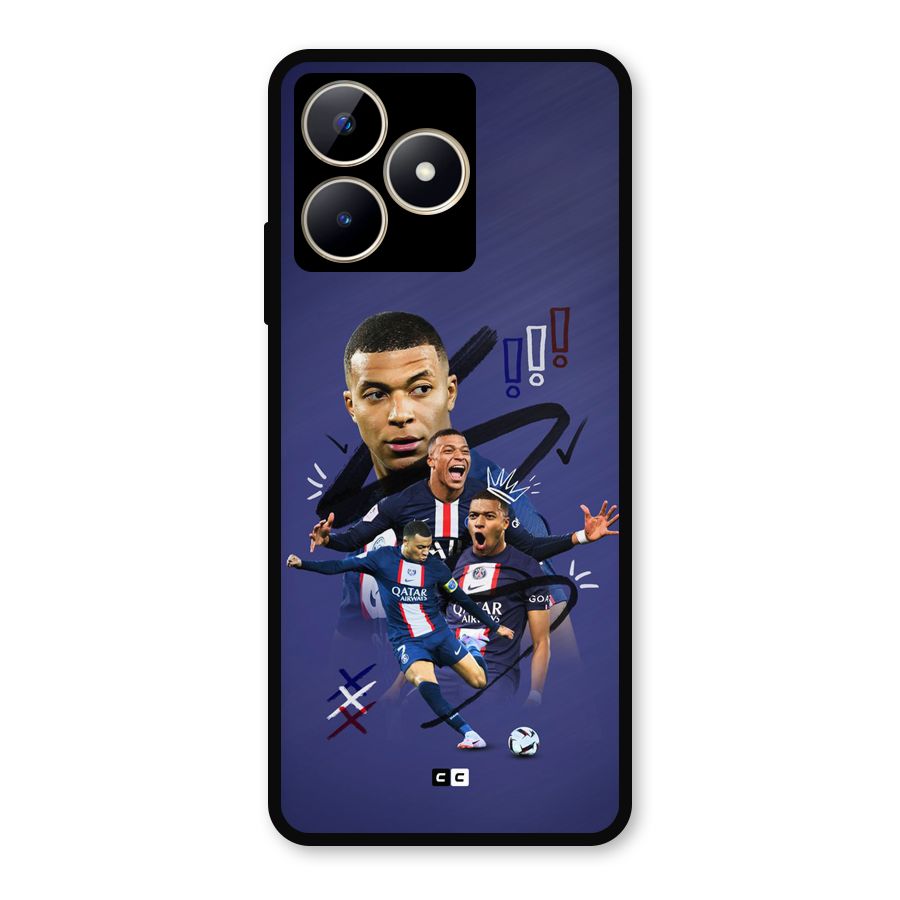 Socccer Star Qatar Metal Back Case for Realme C53