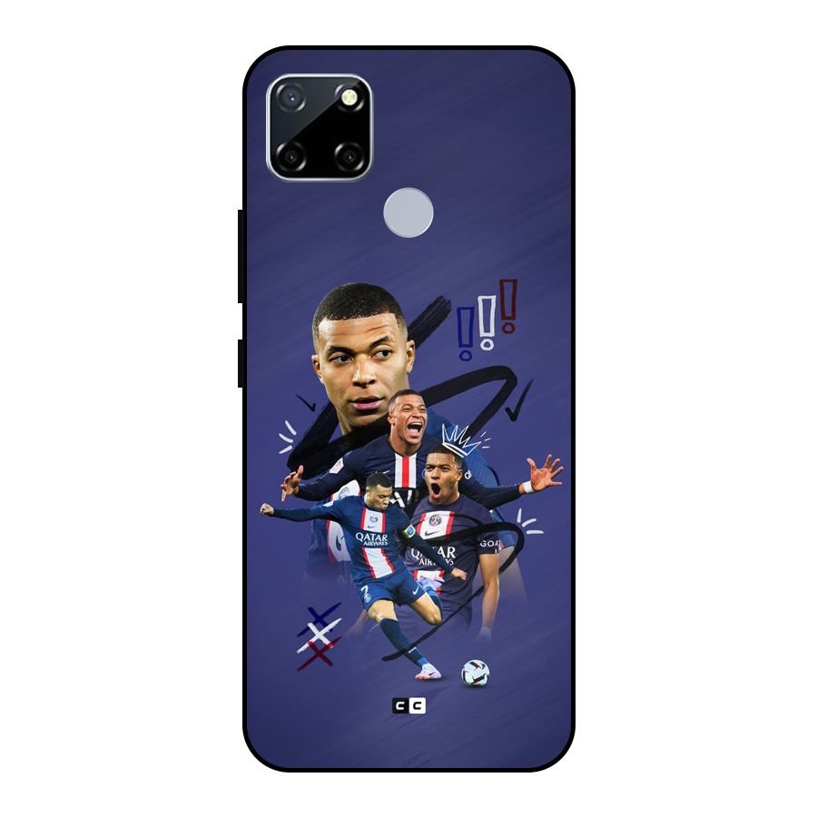 Socccer Star Qatar Metal Back Case for Realme Narzo 20